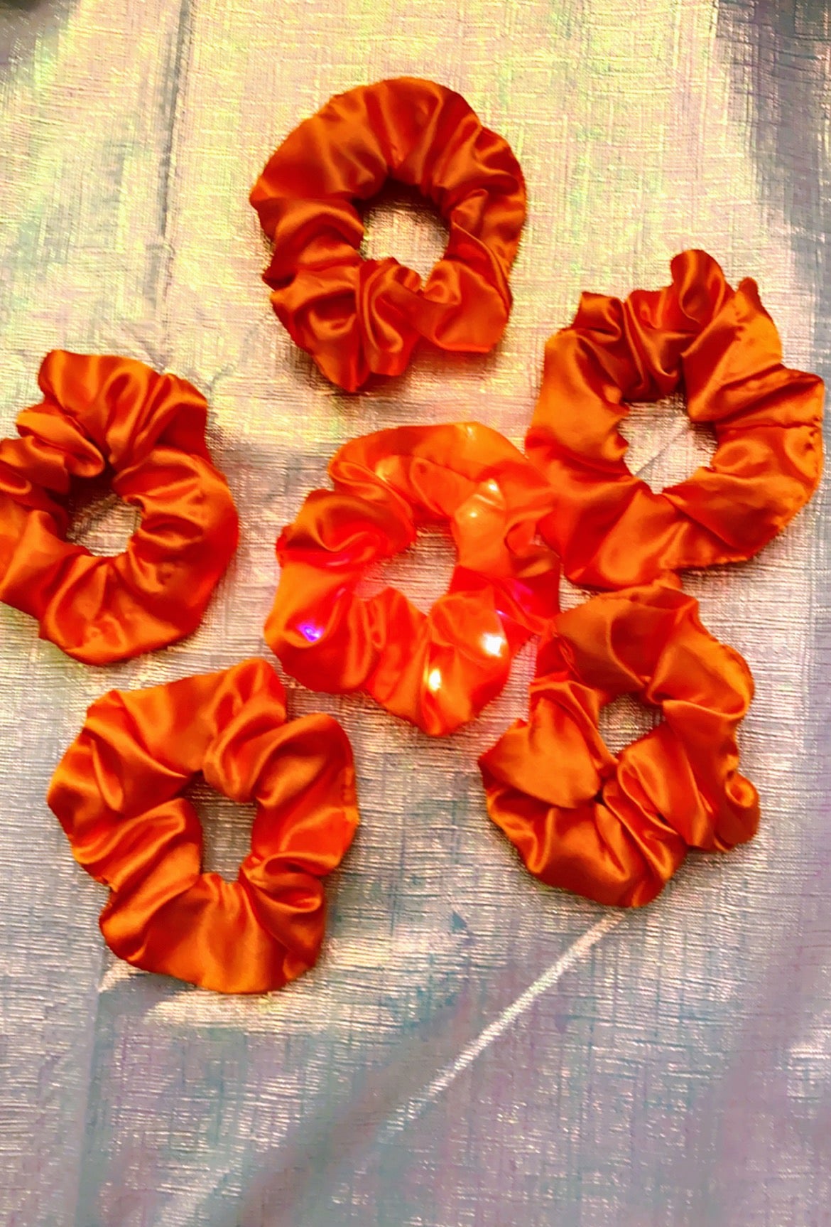 Orange Led Scrunchies