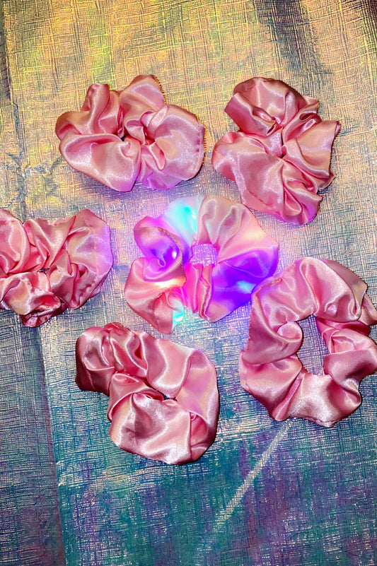 Pink Led Scrunchies